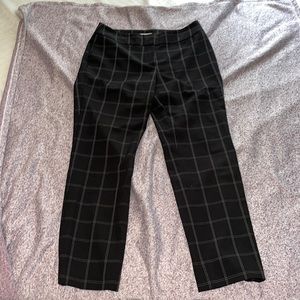 Black checkered trousers